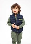 Boys navy Boys padded gilet