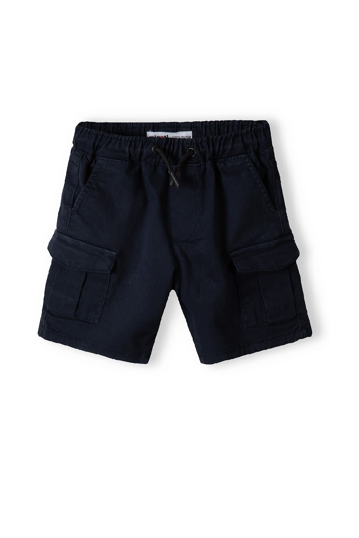 Cargo Shorts Elasticated Waist, Navy - 1