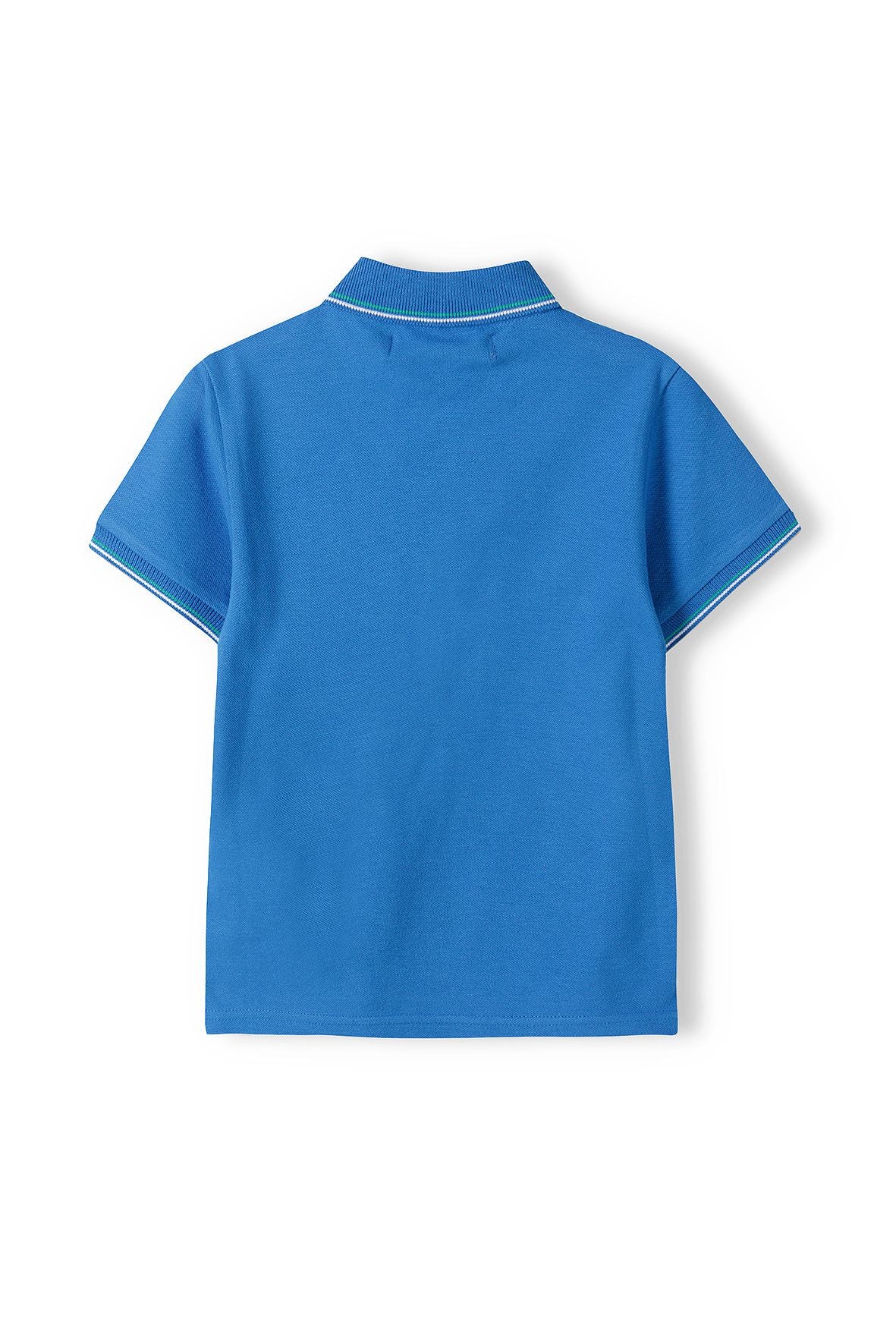 Polo Shirt Blue Contrast Tipping - 2