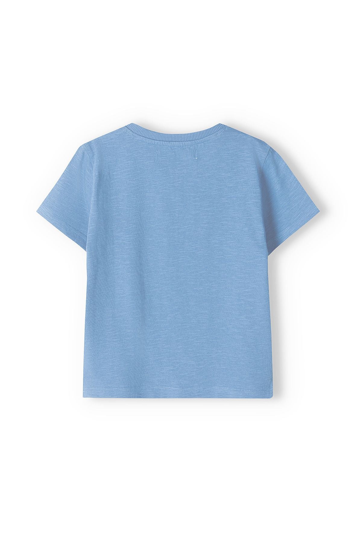 Henley T-Shirt, Blue, Button Neck - 2