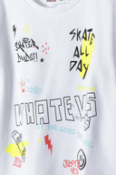 Boys white Boys graphic t-shirt