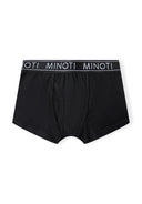 Black boys boxer briefs with elastic waistband in gray and blue