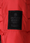 Boys red jacket with hood and reflective print