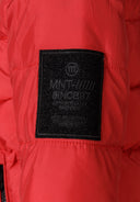 Boys red jacket with hood and reflective print