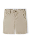 Boys woven chino shorts adjustable waistband grey 3-14y. Classic chino cut in neutral beige tone, crafted from lightweight woven fabric.