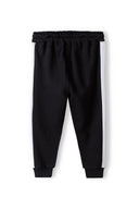 Girls jogpant in black with contrast stripes
