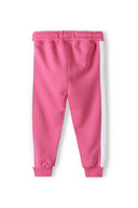 Girls jogpant with contrast stripes in pink and white side stripe