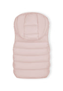 Girls pink Girls quilted gilet with full zip and removable hood