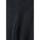 Black kids rib flare leggings pack with elastic waistband