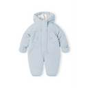 Light blue baby unisex snowsuit with bear ears unisex snowsuit hood
