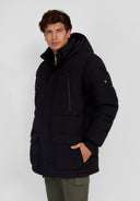 Men black long jacket