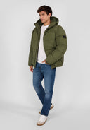 Men khaki ripstop jacket
