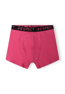 MÄ™skie bokserki z kolorowym paskiem z logo Respect in bright pink