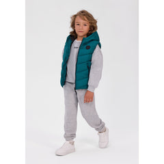 Hooded padded gilet