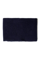 Boys navy Boys 2 piece set: knitted rib snood and beanie