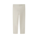 Cream-colored pack jersey leggings with sleek fit and subtle seam